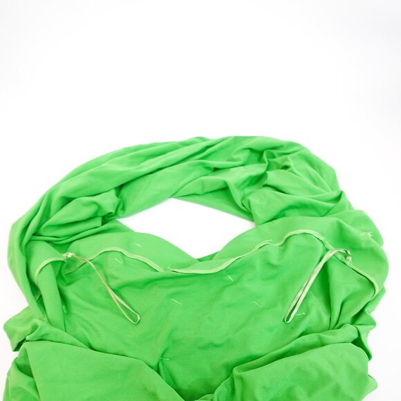 Balenciaga SS19 Runway Green Wrap Strapless Bustier Reverse Halter - FR 38/US 6 - Picture 7 of 15